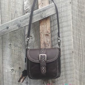 SOLD Genuine Leather Crossbody Handbag
